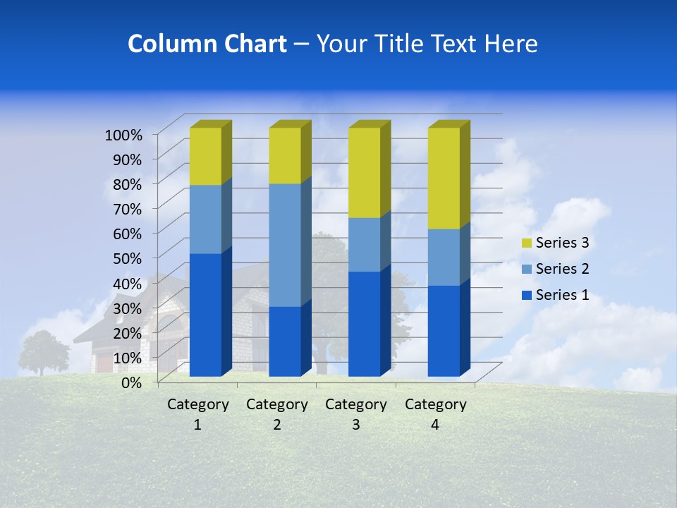 House On A Green Hill PowerPoint Template