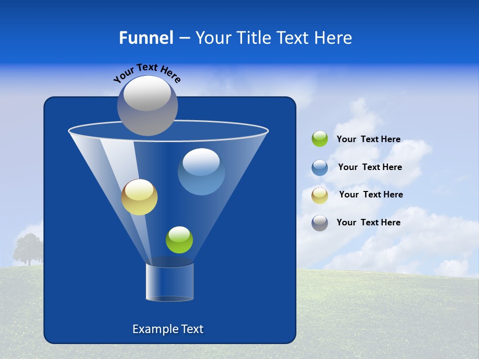 House On A Green Hill PowerPoint Template