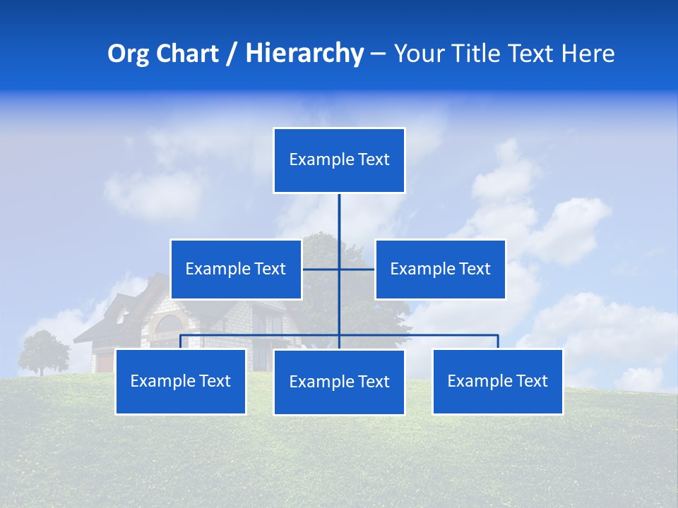 House On A Green Hill PowerPoint Template
