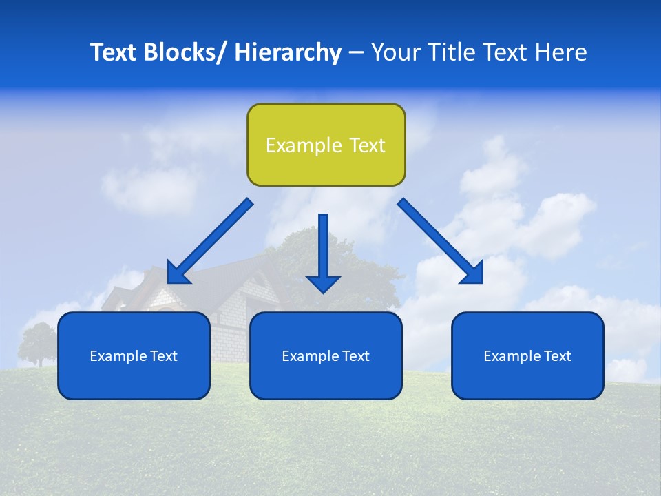 House On A Green Hill PowerPoint Template