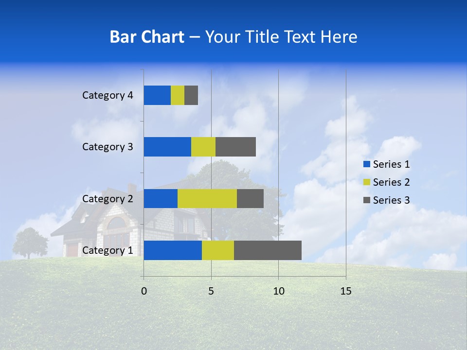 House On A Green Hill PowerPoint Template