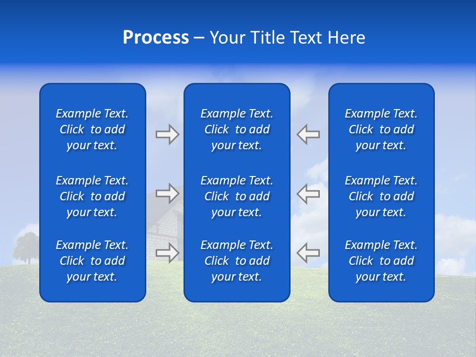House On A Green Hill PowerPoint Template