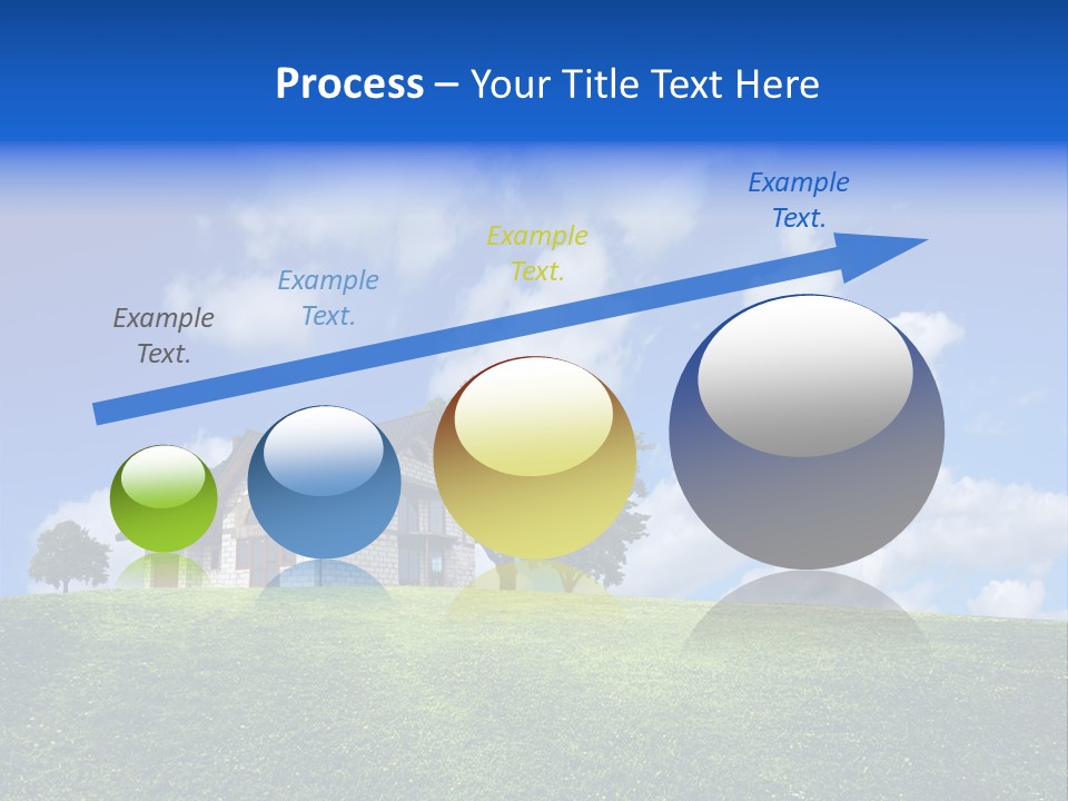 House On A Green Hill PowerPoint Template