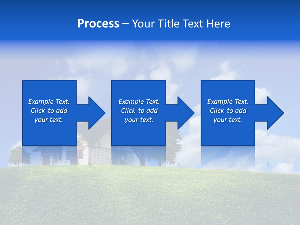 House On A Green Hill PowerPoint Template