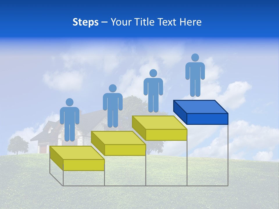 House On A Green Hill PowerPoint Template