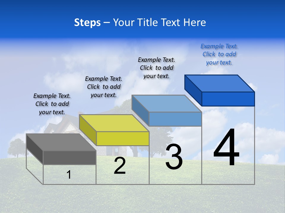 House On A Green Hill PowerPoint Template