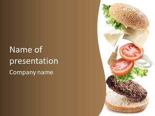 Onion Mustard Meal PowerPoint Template