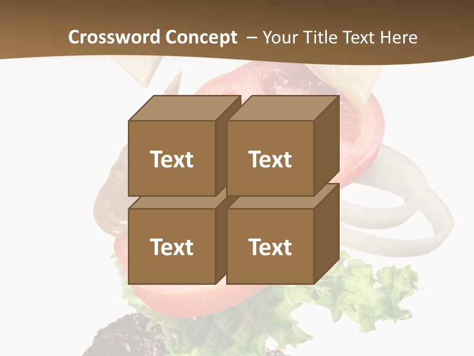 Onion Mustard Meal PowerPoint Template