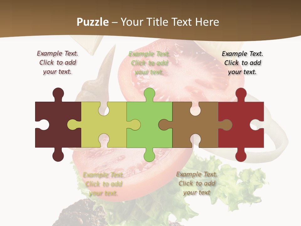 Onion Mustard Meal PowerPoint Template