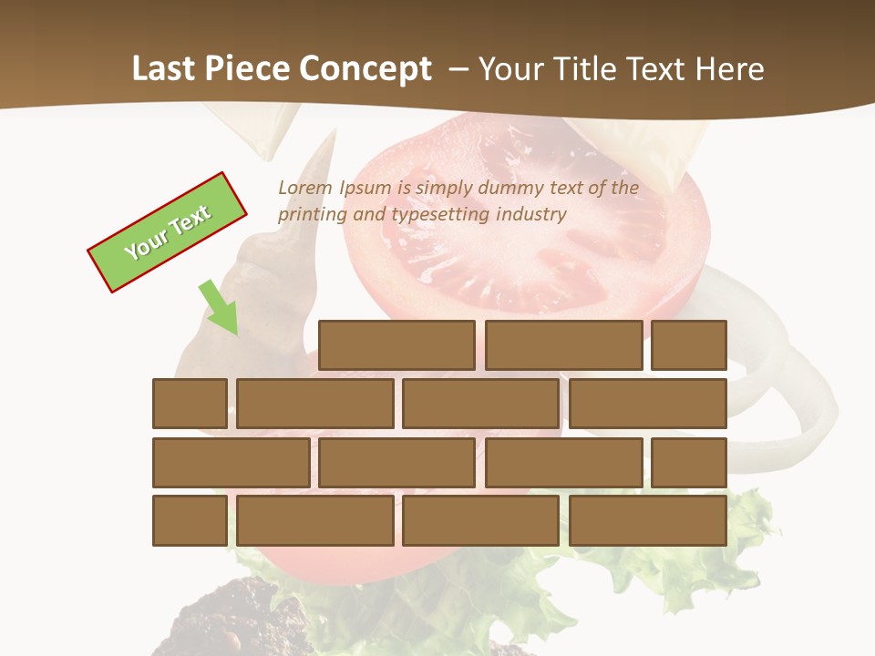 Onion Mustard Meal PowerPoint Template