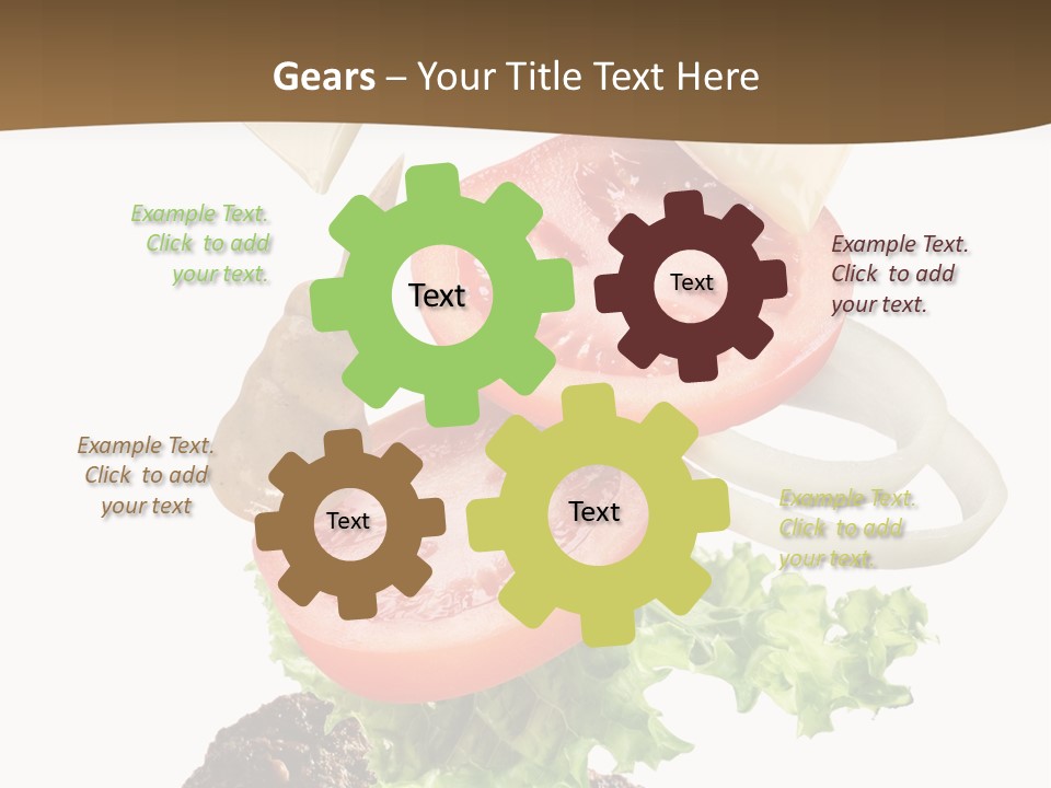 Onion Mustard Meal PowerPoint Template