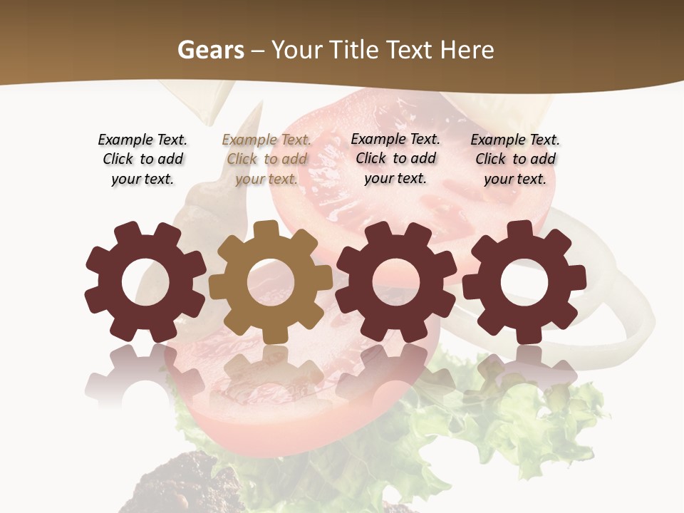 Onion Mustard Meal PowerPoint Template