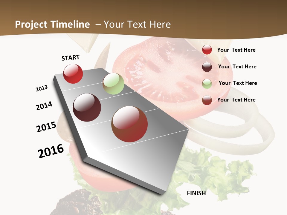 Onion Mustard Meal PowerPoint Template