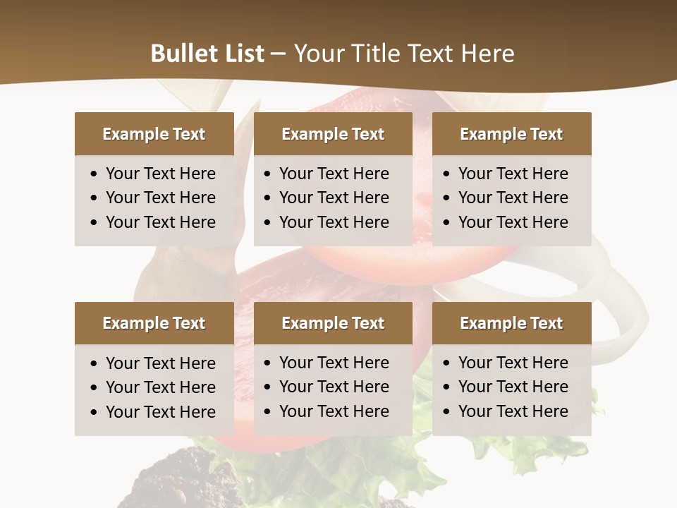 Onion Mustard Meal PowerPoint Template