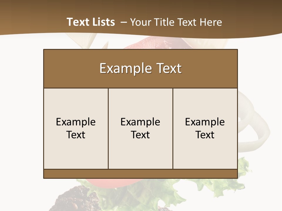 Onion Mustard Meal PowerPoint Template