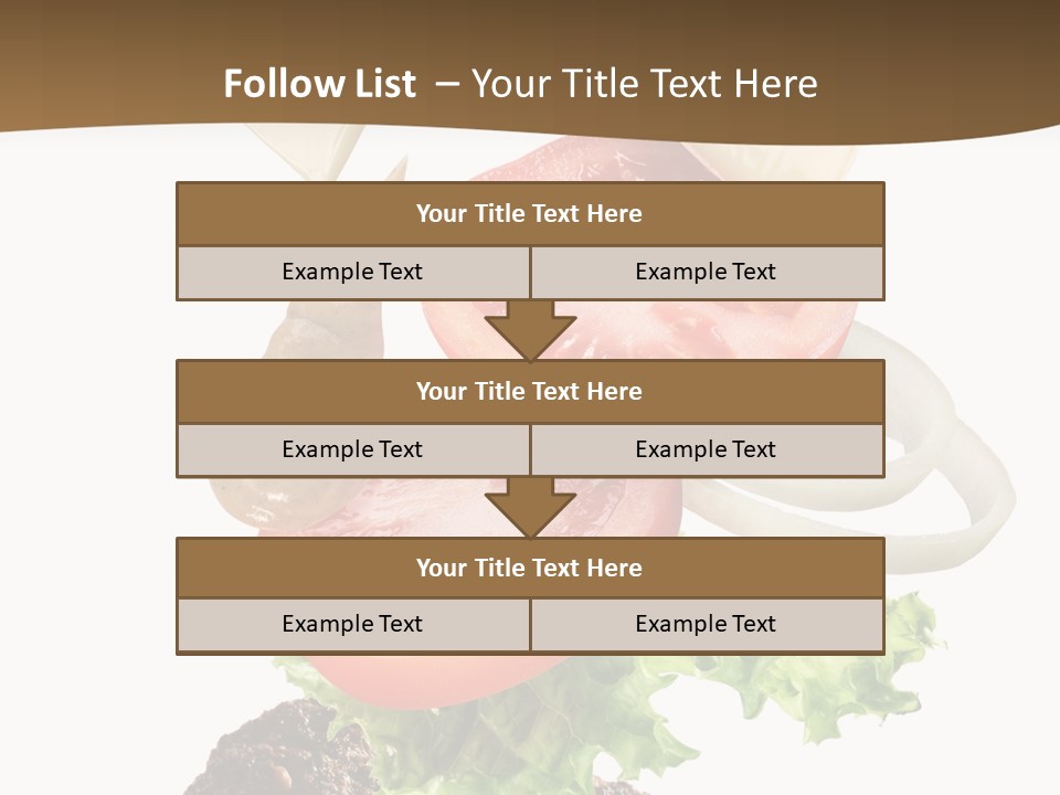 Onion Mustard Meal PowerPoint Template