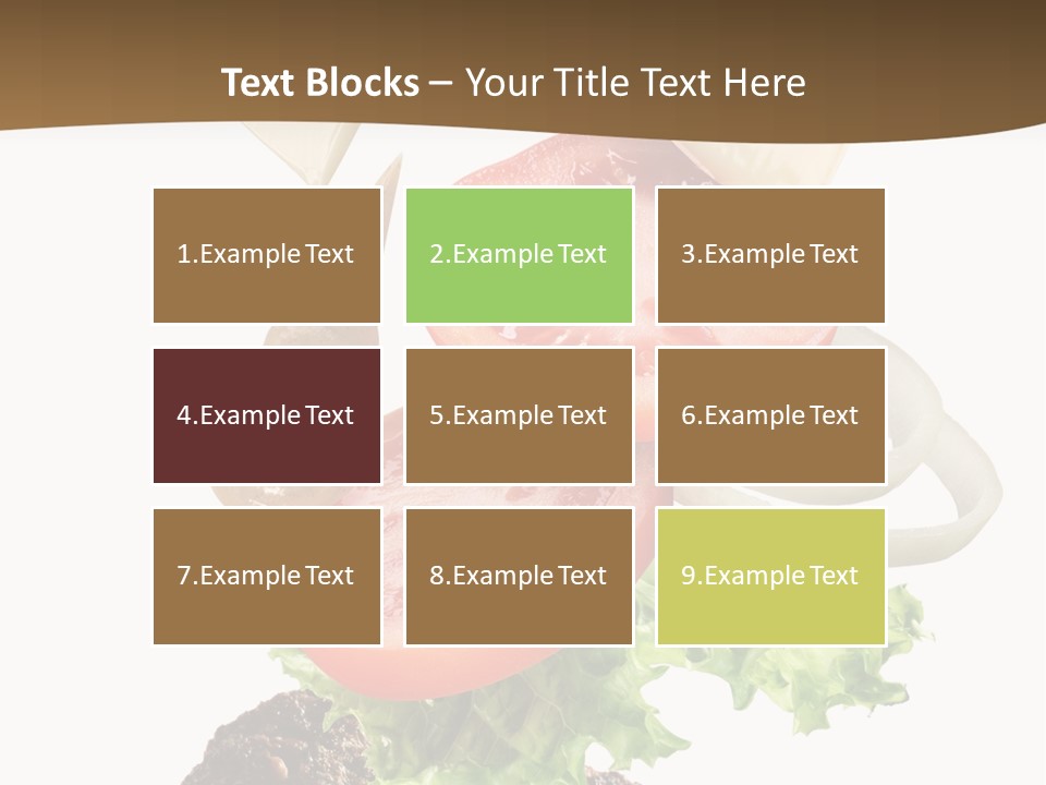 Onion Mustard Meal PowerPoint Template