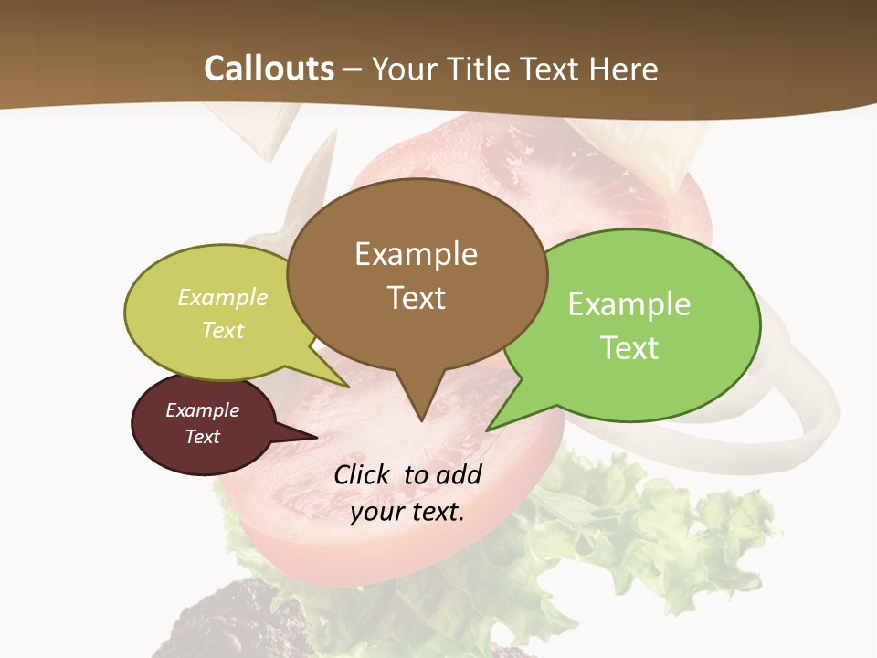 Onion Mustard Meal PowerPoint Template