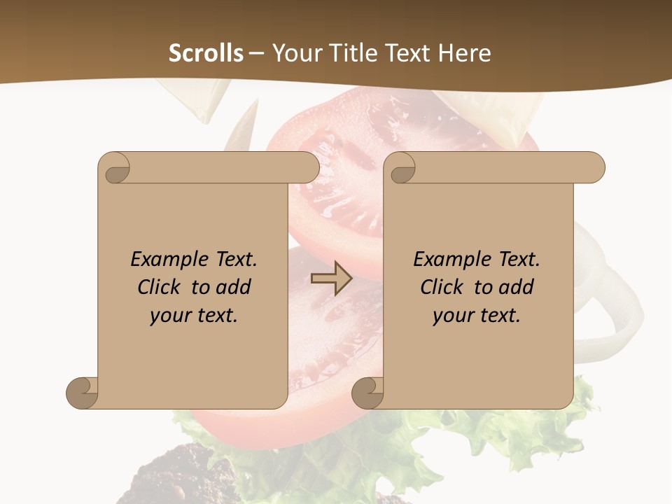 Onion Mustard Meal PowerPoint Template