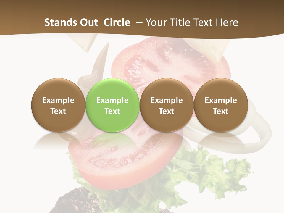 Onion Mustard Meal PowerPoint Template