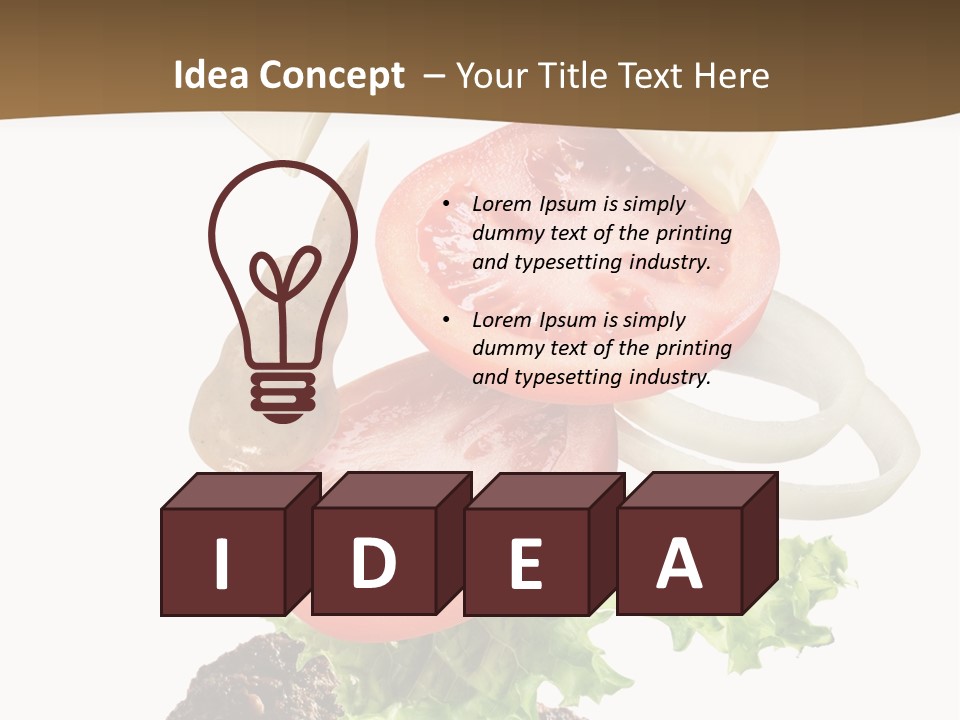 Onion Mustard Meal PowerPoint Template