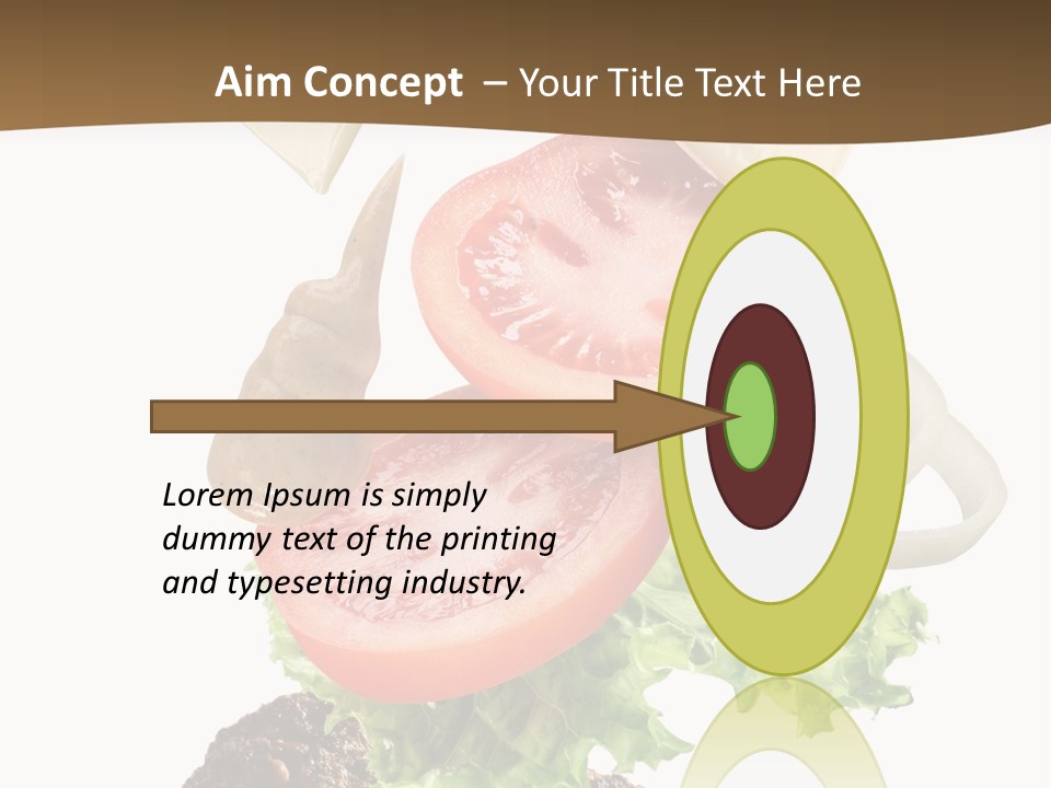 Onion Mustard Meal PowerPoint Template