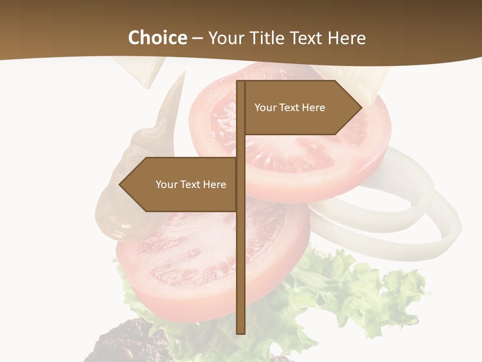 Onion Mustard Meal PowerPoint Template