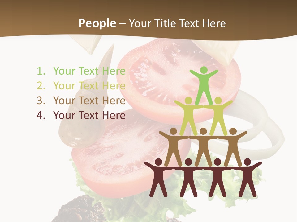 Onion Mustard Meal PowerPoint Template