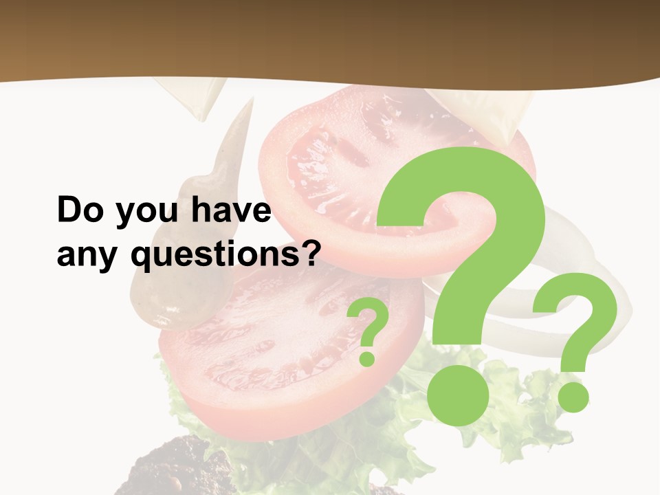 Onion Mustard Meal PowerPoint Template