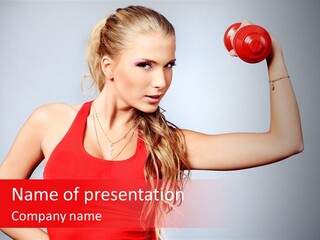 Ladies Fitness PowerPoint Template