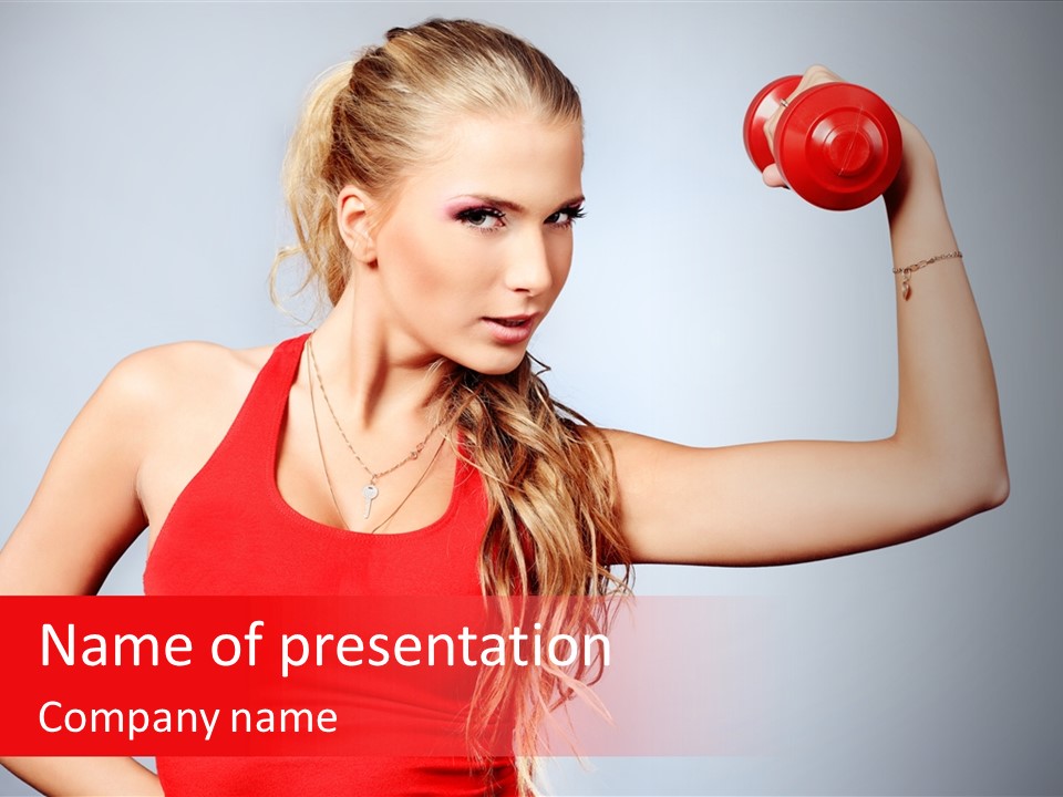 Ladies Fitness PowerPoint Template