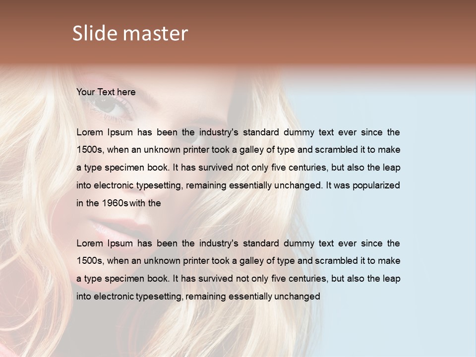 Woman Haircare  PowerPoint Template