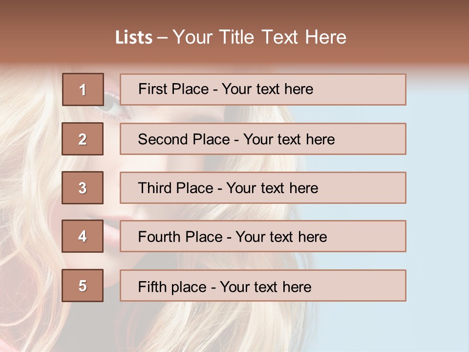 Woman Haircare  PowerPoint Template
