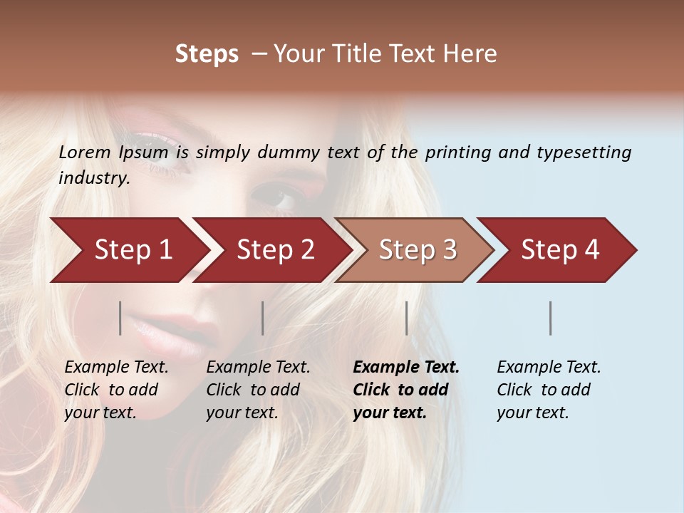 Woman Haircare  PowerPoint Template