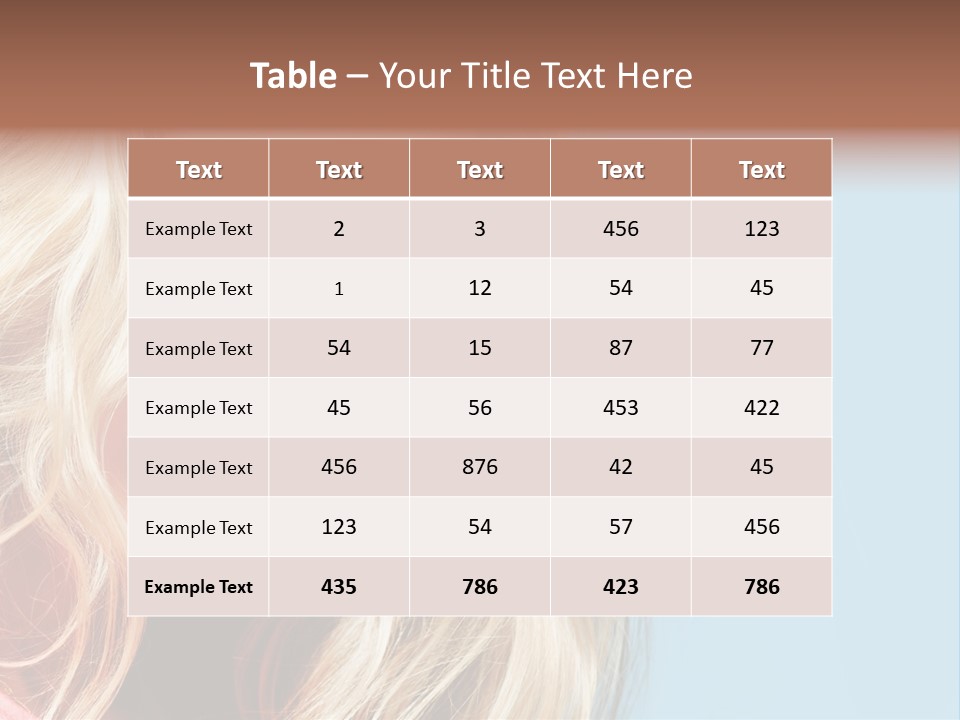 Woman Haircare  PowerPoint Template