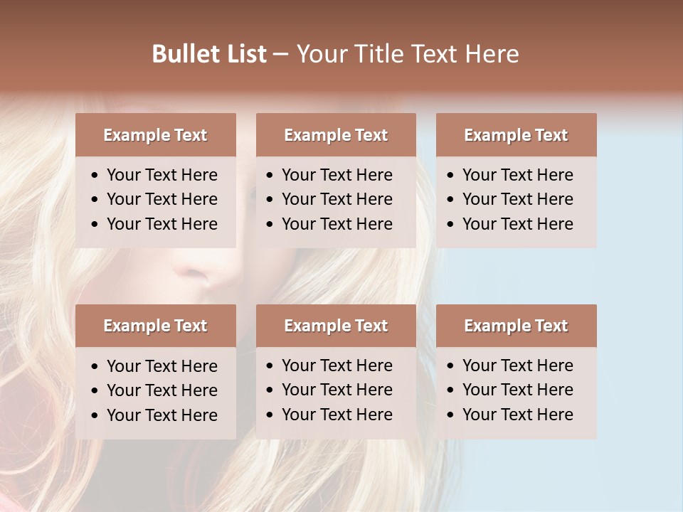 Woman Haircare  PowerPoint Template