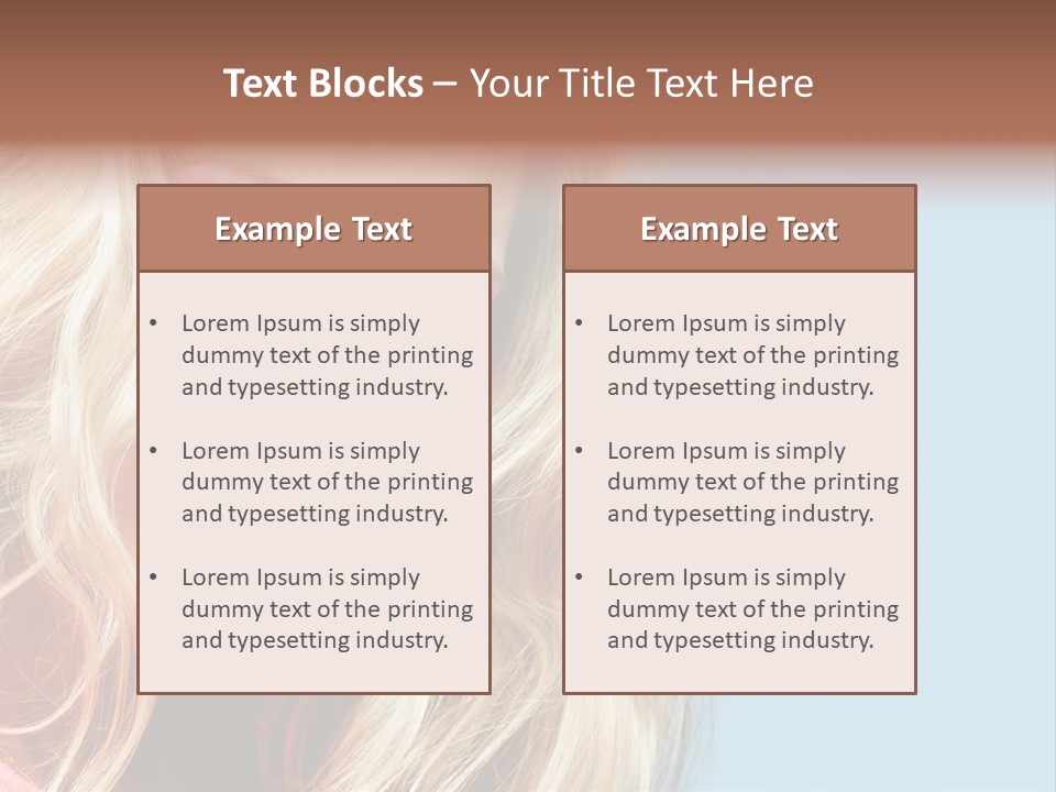 Woman Haircare  PowerPoint Template