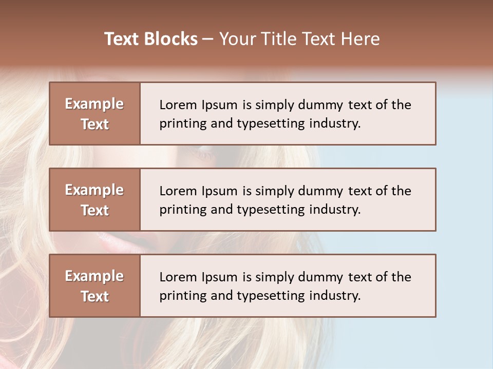Woman Haircare  PowerPoint Template