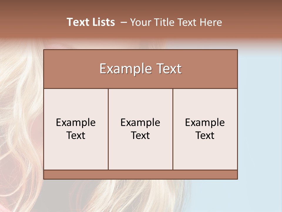 Woman Haircare  PowerPoint Template