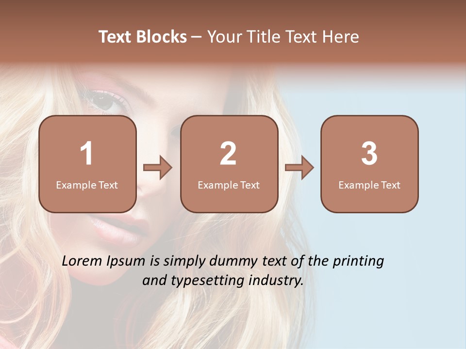 Woman Haircare  PowerPoint Template