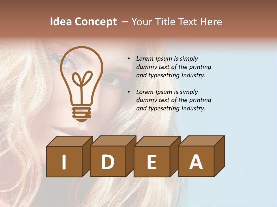 Woman Haircare  PowerPoint Template