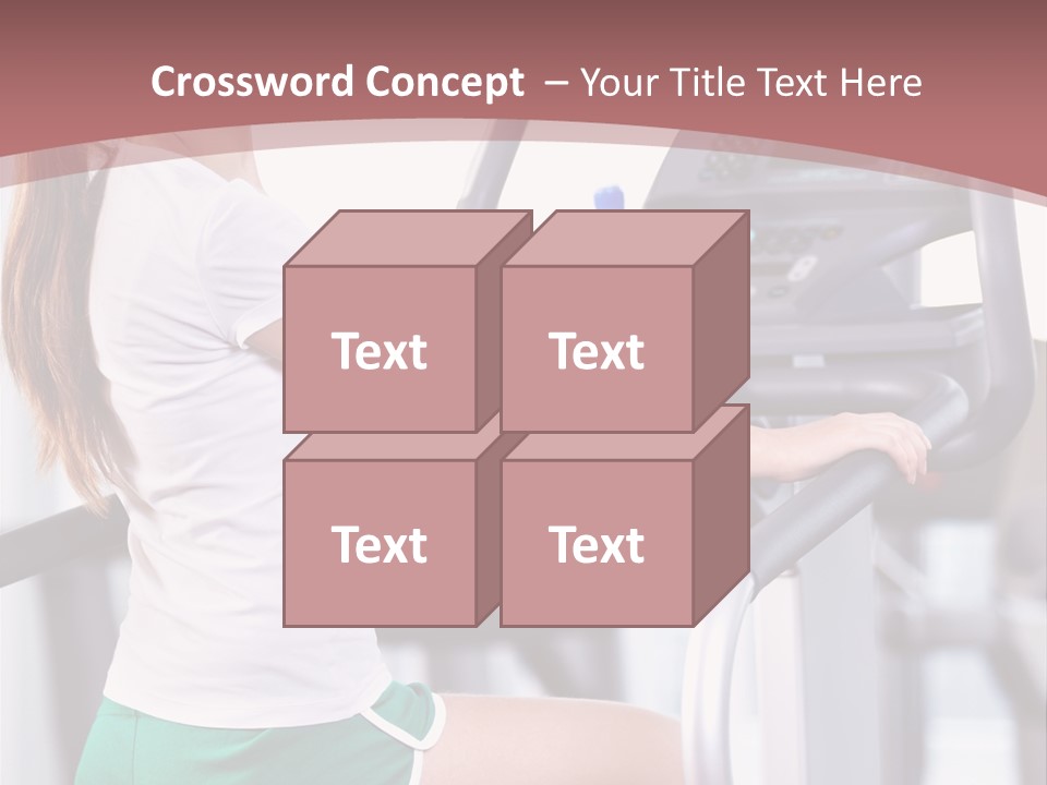Moving Wellbeing Caucasian PowerPoint Template