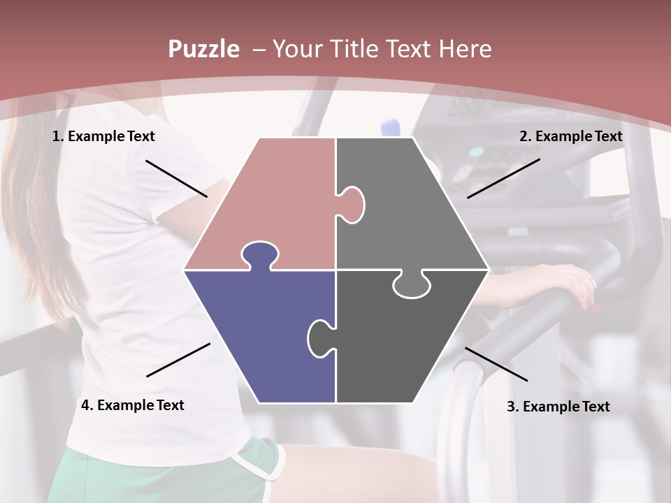 Moving Wellbeing Caucasian PowerPoint Template