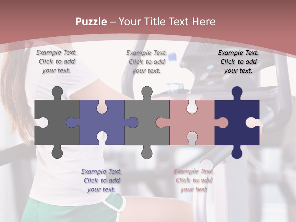 Moving Wellbeing Caucasian PowerPoint Template