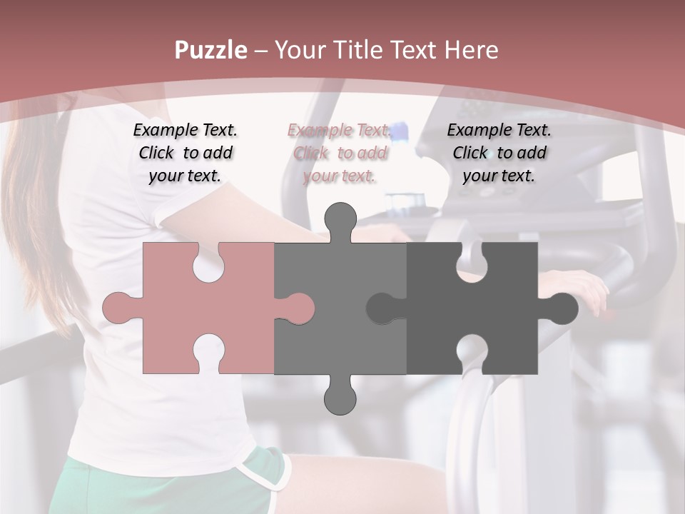 Moving Wellbeing Caucasian PowerPoint Template