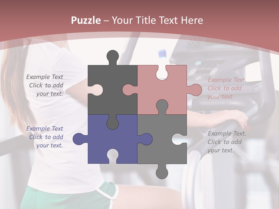 Moving Wellbeing Caucasian PowerPoint Template