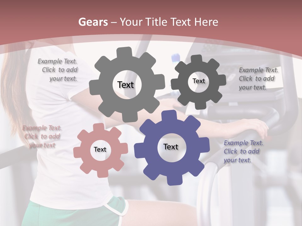 Moving Wellbeing Caucasian PowerPoint Template