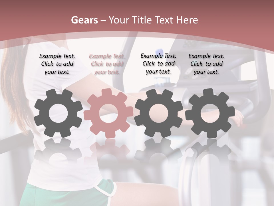 Moving Wellbeing Caucasian PowerPoint Template