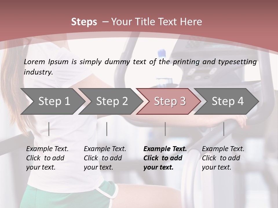 Moving Wellbeing Caucasian PowerPoint Template