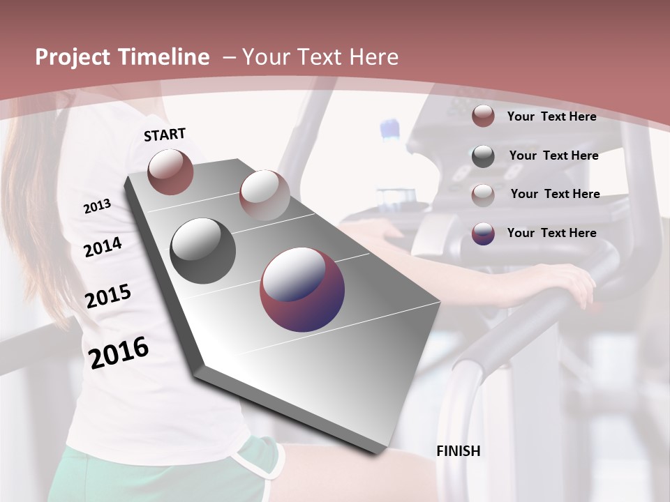 Moving Wellbeing Caucasian PowerPoint Template